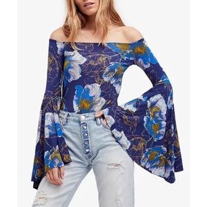 We The Free Birds of Paradise Off-The-Shoulder Top - size S